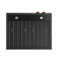thumbnail image 4 of 30 in. 900 CFM Wall Mount Range Hood in Titanium Stainless Steel with Gold, 4 of 9