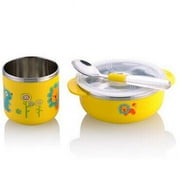 Panda Superstore PS-BAB166802011-HIROCO00901 3 Piece Lovely Lion Unbreak & Heat Insulation Baby Dinnerware Sets