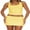 Yellow, variant on Women Y2k Mini Skirt Summer Bodycon Micro Skirts Casual Fold over Low Rise Skirt Clubwear Streetwear