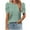 Green, variant on Women's Short Puff Sleeve Tops 2025 Trendy Crew Neck Striped T Shirts Casual Loose Fit Summer Basic Blouses (XL, Purple)
