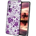 thumbnail image 1 of Compatible with Samsung Galaxy S20 Phone Case, Purple-Floral-4 Case Men Women, Flexible Silicone Shockproof Case for Samsung Galaxy S20, 1 of 1