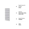 thumbnail image 6 of DISEN 28 Large Pockets Hanging Shoe Organizer Over The Door Shoe Rack for Closet Door Storage Mesh Shoe Holder Hanger for Men, White, 6 of 6
