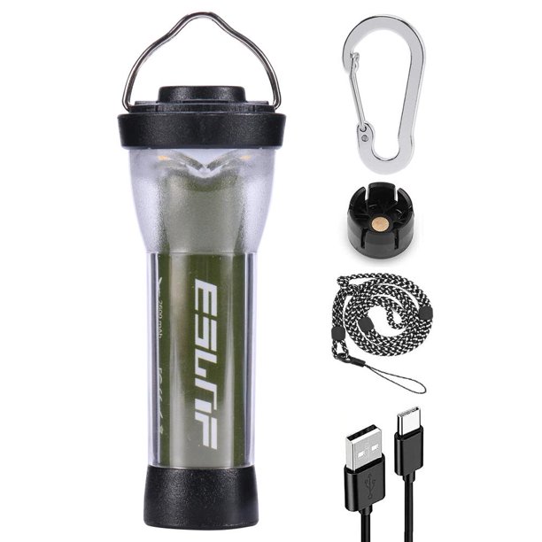 Lámpara de camping 3 Gear Light Single LED Mini con cuerda para colgar en el cuello ( )