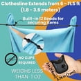 thumbnail image 3 of Journey Breeze Travel Clothesline for Indoor or Outdoor Use, 3 of 10