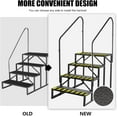 thumbnail image 6 of SHZOND RV Steps with Handrail, 4 Steps Hot Tub Steps with Handrail, RV Stairs,Mobile Home Steps (4 Steps with 2 handrails), 6 of 9