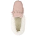 thumbnail image 6 of Snugrugs Womens Wool Lined Moccasin Slippers with Soft Sole & Wool Cuff - Beige - US 5, 6 of 7