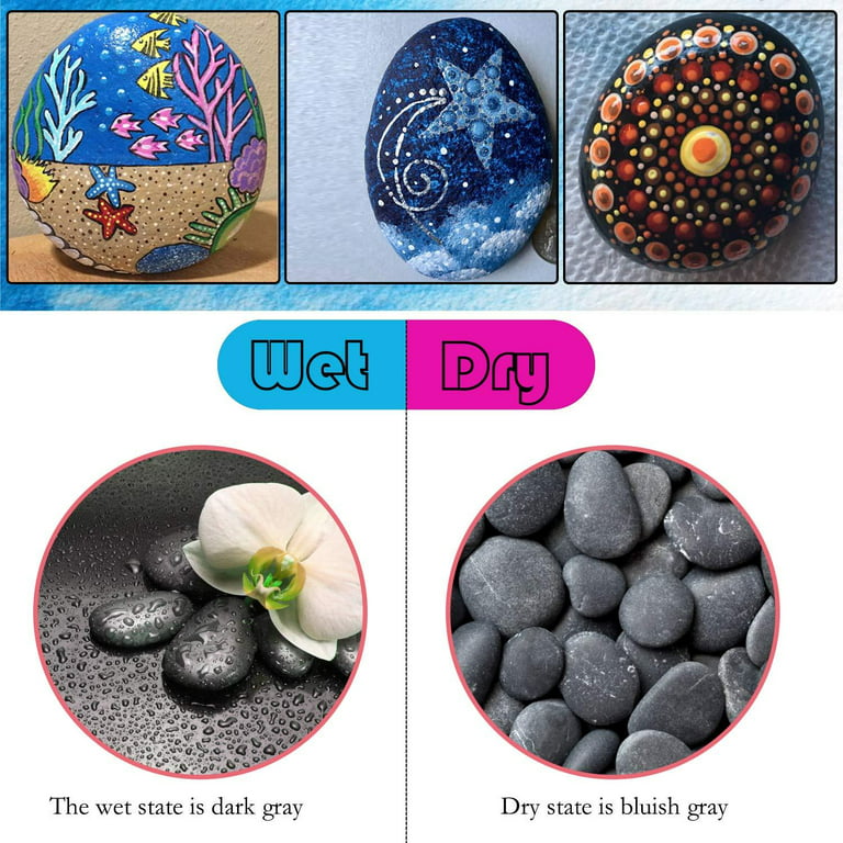 30 River Rocks for Painting, Painting Rocks Bulk, Smooth Rocks for Pai –  Loomini