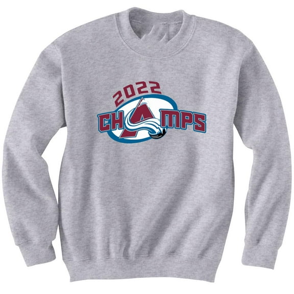 Avs Avalanche Champions Champs Cup Crew Neck Sweatshirt