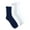 White/Navy/Gray, variant on Joyspun Scallop Edge Dress Crew Socks for Women, Sizes 4-10, 4-Pack