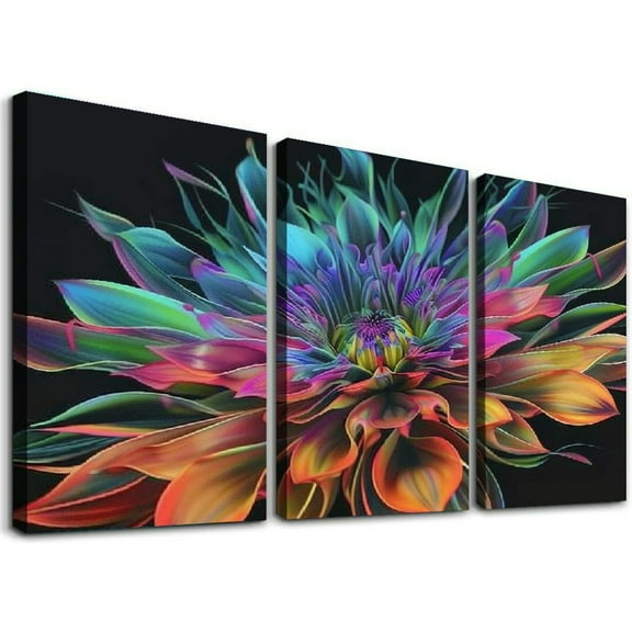 Ulloord Flowers Large Wall Art Boho Style Flower Painting Home Decor Bedroom Decor Poste Canvas Wall Art Prints for Room Decor Bedroom Decor Posters 0