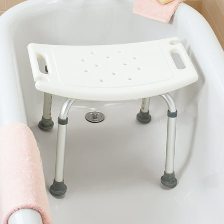 Adjustable Shower Bench Seat With Handles Supports Up To 300lbs
