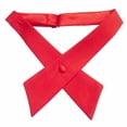thumbnail image 3 of TOPTIE Nœud Papillon Croisé Ajustable en Polyester pour Uniforme Scolaire pour Femmes, Rouge, 3 of 10