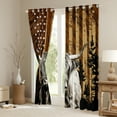 thumbnail image 3 of Castle Fairy Farmhouse Animal Highland Cow Black Out Curtains for Teens,American Flag Curtains Pack Of 2 (42X63 Each),Retro Vintage Bedroom Curtains,Microfiber Bedroom Decor, 3 of 6