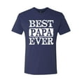thumbnail image 2 of Wild Bobby, Best Papa Ever, Father's Day, Men Premium Tri Blend Tee, Vintage Navy, X-Large, 2 of 4