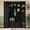 Black, variant on DRNANLIT Farmhouse Elegant Hall Tree with 4 Side Cabinets & Adjustable Shelves, All-in-One Mudroom Bench with Coat Rack & 5 Hooks, White