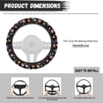thumbnail image 7 of Yuyamidu Hippie Flower Steering Wheel Covers 15 Inch Winter Steering Wheel Cover Car Accessories Women Warm Steering Wheel Protective Cover for Cars Sedans Auto, 7 of 7