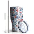 thumbnail image 2 of 30oz Pioneer Flower Tumblers Stainless Steel Tumbler with Lid and Straw,Vacuum Insulated Double Wall Travel Tumbler Cups Mug with Cleaning Brush for Coffee,Tea, 2 of 7