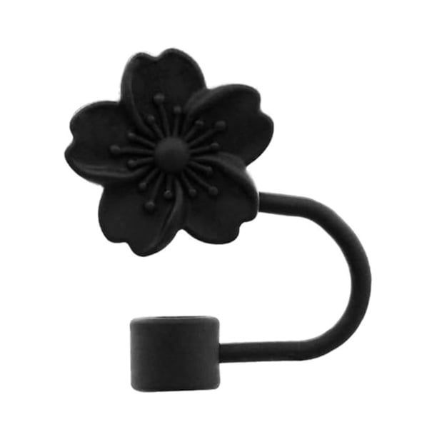 Buy 2 get 10% off 4 PCS 10mm Peach Blooms Shape Straw Decoration Straw Tips Cover Straw Covers Cap For Reusable Straws Long-lasting Straw Protector