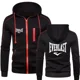 thumbnail image 2 of Nuevo EVERLAST, ropa deportiva de otoño e invierno para hombre, Sudadera con capucha sencilla a la moda con cremallera, chaqueta lisa, ropa deportiva estampada para hombre, top informal cálido, 2 of 5