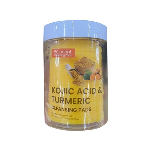 HKEJIAOI Thank You Gifts for Women 2024 New KojicAcid and Turmeric Cleansing Pads Compressed Facial Sponges Turmeric KojicAcid Cleansing Pads Facial Sponges for Cleansing Exfoliating 50PCS 10ml