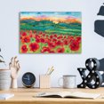 thumbnail image 4 of Epic Art 'Magical Poppy Field' by Carissa Luminess, Acrylic Glass Wall Art, 16"x12", 4 of 8
