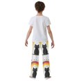 thumbnail image 4 of FORMRS Boys Pajama Pants with Pockets Size 6-8Y Kids Lounge Sleep Bottoms, Black Cat Rainbow, 4 of 8