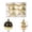 #1Gold, variant on Christmas Ornaments Ball 12PC/6cm Electroplated Painted Christmas Ball Set