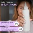 thumbnail image 6 of BRIGHTFROM Twist Top Applicator Bottles, Squeeze 8 OZ, Empty Hair Coloring Plastic Bottles, Refillable, Leak Proof - Open/Close Nozzle - Multi Purpose (Pack of 3), 6 of 8