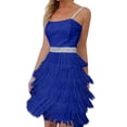 thumbnail image 1 of Vestidos Cortos Vestido ajustado Mujer Mini vestido sin mangas Vintage Tassel Clubwear (Azul M) Ygjytge para Mujer Azul T XL, 1 of 6