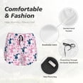 thumbnail image 6 of Lsque Cartoon Poodle Dog Printed Women's Running Shorts with Liner Pockets,Elastic Quick Dry Workout Athletic Gym Yoga Shorts,Womens High Waist Shorts-Small, 6 of 9