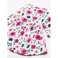 thumbnail image 6 of Touched by Nature Baby and Toddler Girl Organic Cotton Long-Sleeve Dresses 2pk, Garden Floral, 2 Toddler, 6 of 6