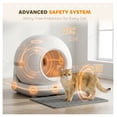 thumbnail image 6 of Automatic Cat Litter Box, 72L Self Cleaning Litter Box with App Control, Odor Control, Safety Sensors, Deodorant Gel, for Indoor Cats, 6 of 7