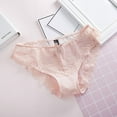 thumbnail image 5 of HUPOM Ladies Panties Womens Underwear Briefs Leisure Tie Seamless Waistband Pink XL, 5 of 6