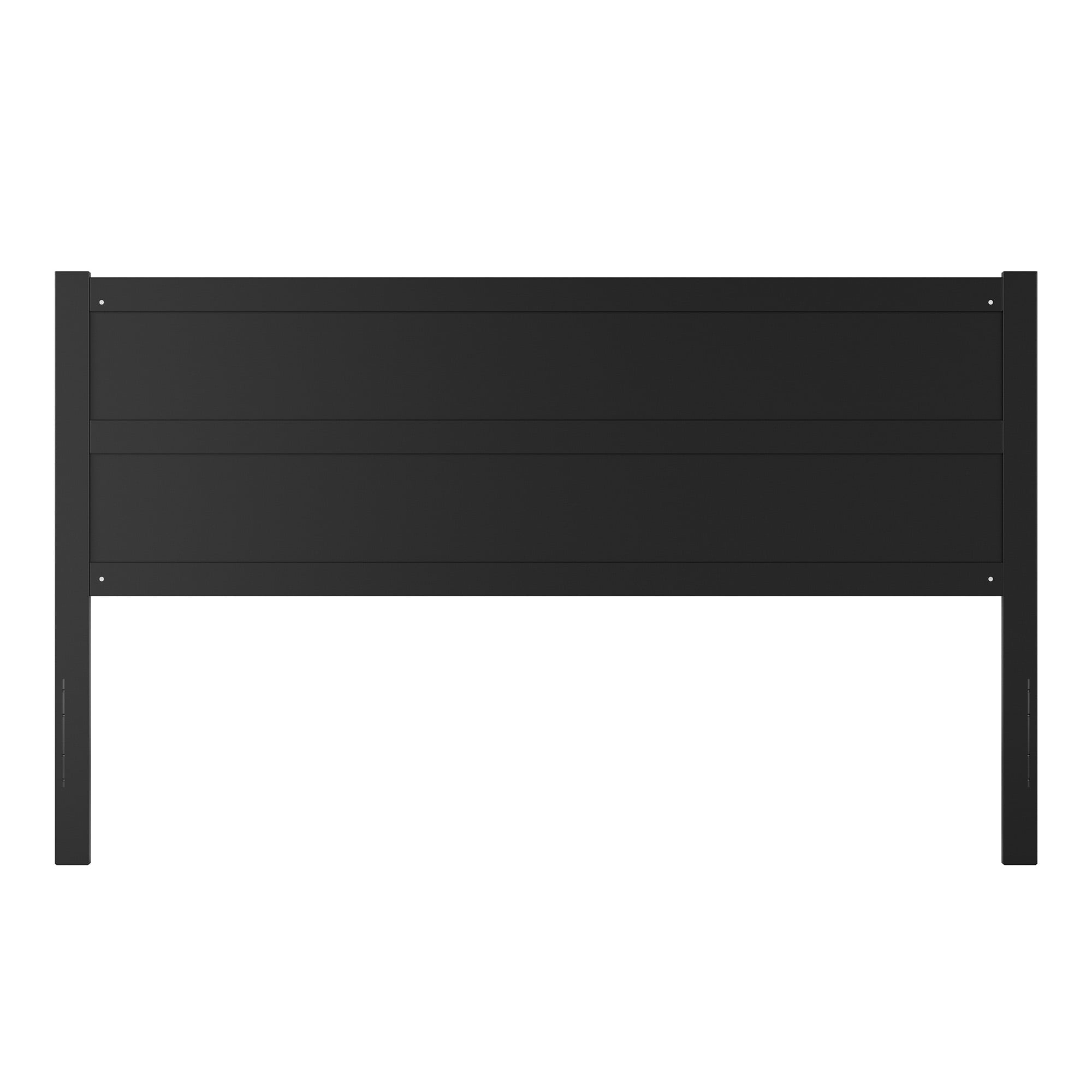 AFI Aveline King Modern Panel Wood Headboard, Black