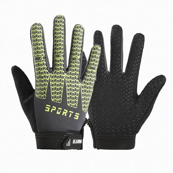 CAICJ98 Kids Sport Cycling Glove, Non-Slip Boys Girls Kids Fishing Gloves for Child Cycling Climbing Riding Biking Outdoor Sports 3-4 Years,Green