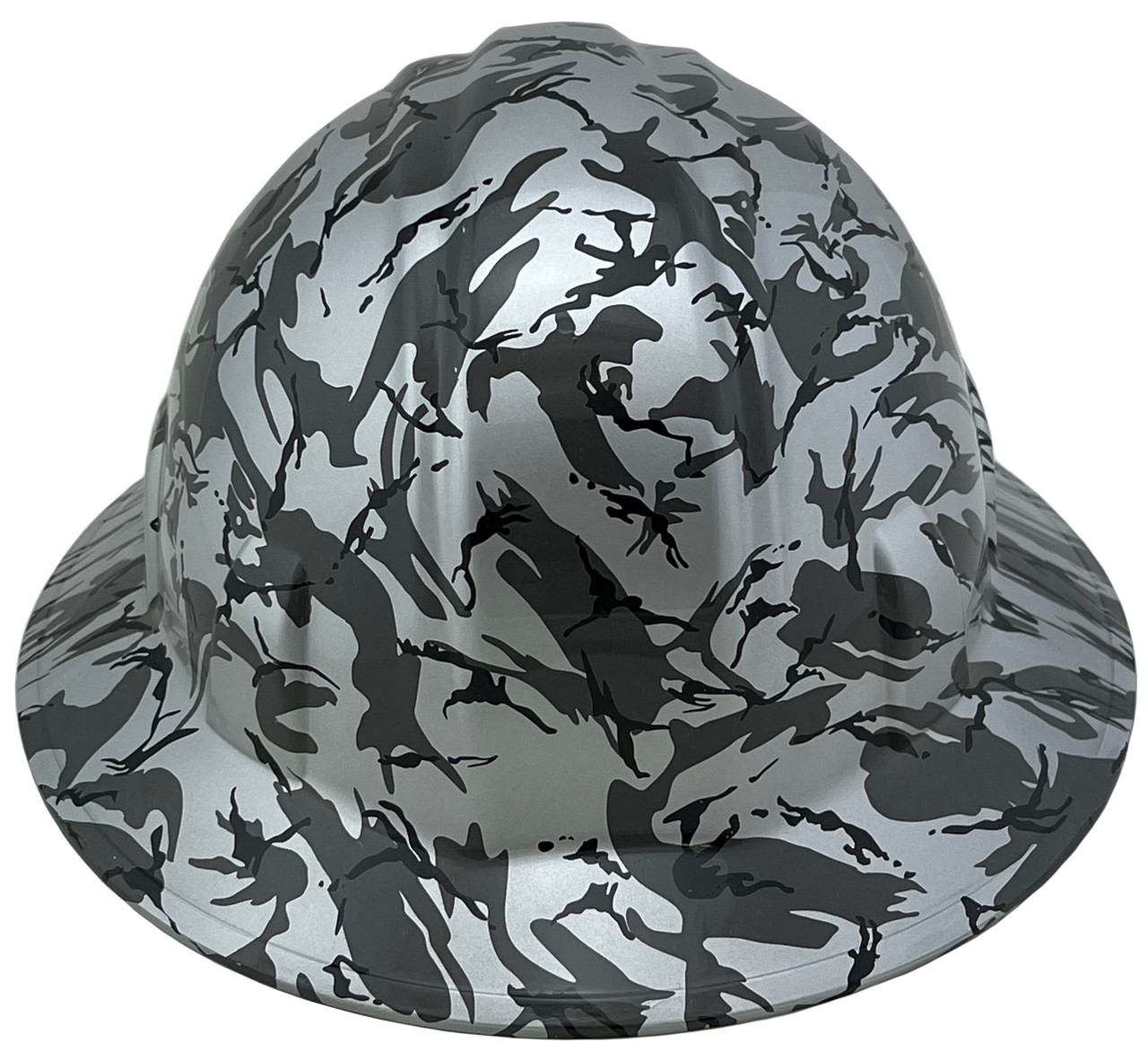 Urban Camo Hydro Dipped Hard Hats Full Brim Style