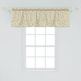 thumbnail image 2 of Ambesonne Yellow Brown Window Valance, Colorful Polka Dots, 54" X 18", Pale Earth Yellow Taupe, 2 of 3