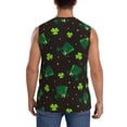 thumbnail image 4 of Uemuo St. Patrick's Day8 Pattern Men's Sleeveless T-Shirt,Muscle Athletic Tank Top, Moisture-wicking Quick-dry Breathable Classic Tee Top for Gym Run Outdoor Sports-XX-Large, 4 of 8
