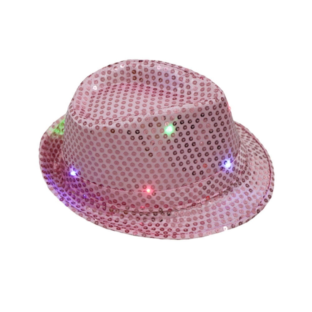 Flashing Light Up Led Fedora Trilby 