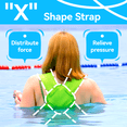 thumbnail image 5 of Baby Carrier, Dual-Use Adjustable Baby Sling Support Infant Chest Holder with Drawstring Backpack for Newborn to Toddler 13-33 lbs Swimming Pool Beach Land (Green), 5 of 7