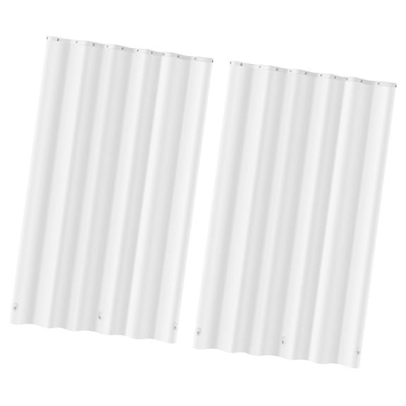 2-Pack Waterproof PEVA Shower Curtain Liners - 8G Heavy-Duty, 72x72 in, Features 3 Magnetic Weights&12 Rust-Resistant Metal Grommets