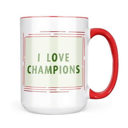 

Neonblond I Love Champions Soccer Field Grass Mug gift for Coffee Tea lovers