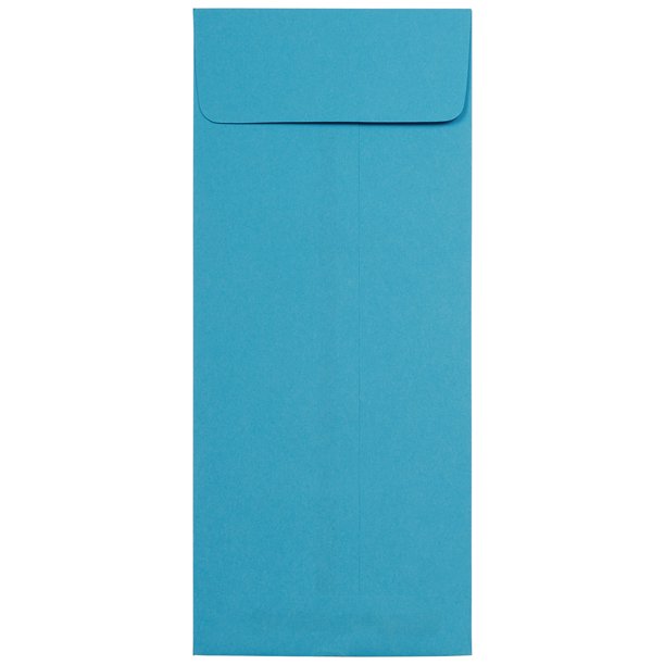 JAM 12 Policy Envelopes, 4 3/4 x 11, Blue, 25/Pack