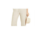 thumbnail image 2 of Charter Club Women's Linen Capri Tie Waist Pants Brown Size Large, 2 of 3