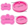 thumbnail image 3 of Vikakiooze Dog Bone Shaped Silicone Mold,4pcs Resin Silicone Keychain,Circle Dog Tag for Epoxy Resin,for Kitchen or Homemade Crafts DIY,Keychain Molds Silicone Kit, 3 of 9
