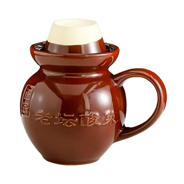 Tarro de cerámica, tazas de café, tarro de jengibre, bebida doméstica, bote de té de 450ml, contenedor de almacenamiento, novedad, taza de té