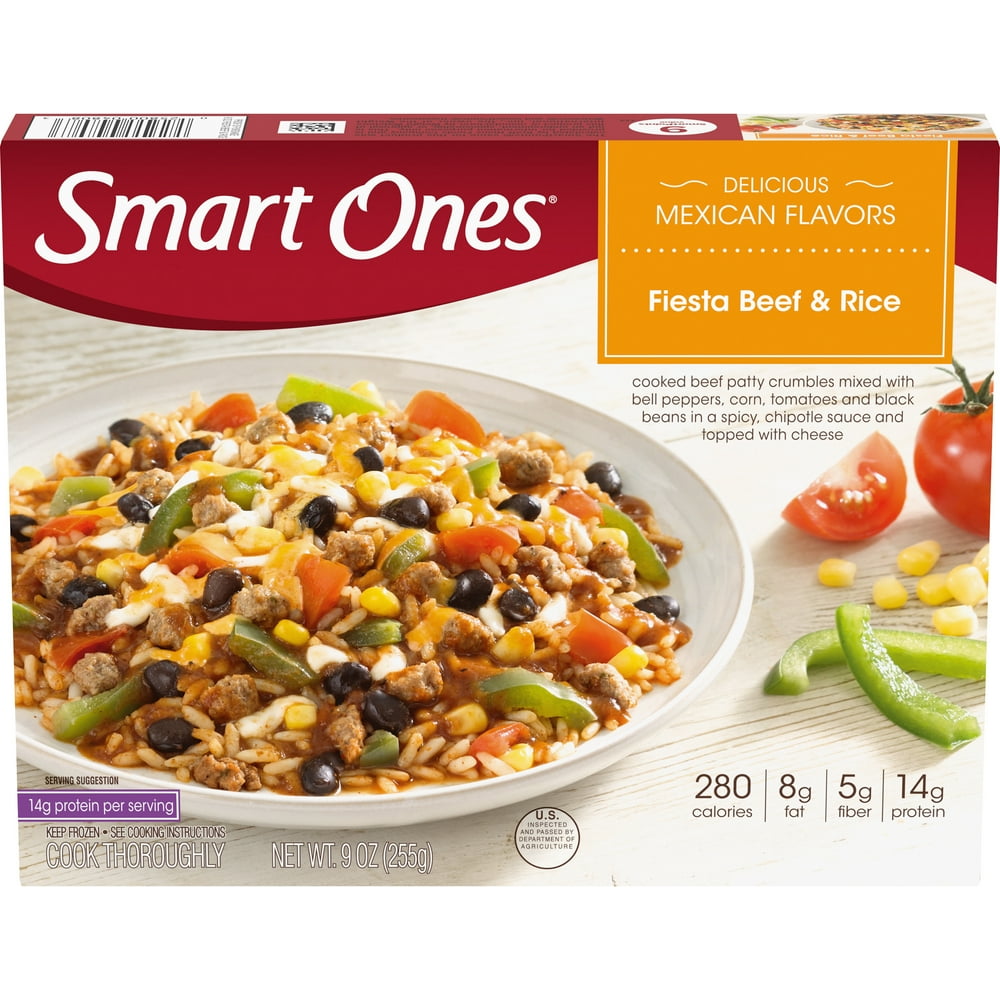 Smart Ones Fiesta Beef & Rice, Frozen Meal, 9 oz Box