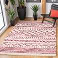 thumbnail image 2 of SAFAVIEH Arizona Teagan Geometric Shag Area Rug, Ivory/Red, 3'2" x 5', 2 of 8