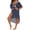 Blue, variant on Women's Beach Cover Ups Crochet Patchwork Asymmetrical Beach Dress Bikini Swimsuit Kimono Sheer Mesh Vacation Outfits White