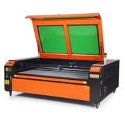 KFFKFF 130W CO2 Laser Etcher, Dimensions 35 x 55 inches, Speed 19.7 IPS, Equipped with Dual Direction Air Support, Synchronizes with LightBurn, CorelDRAW, AutoCAD, Supports Windows, Mac OS, Linux